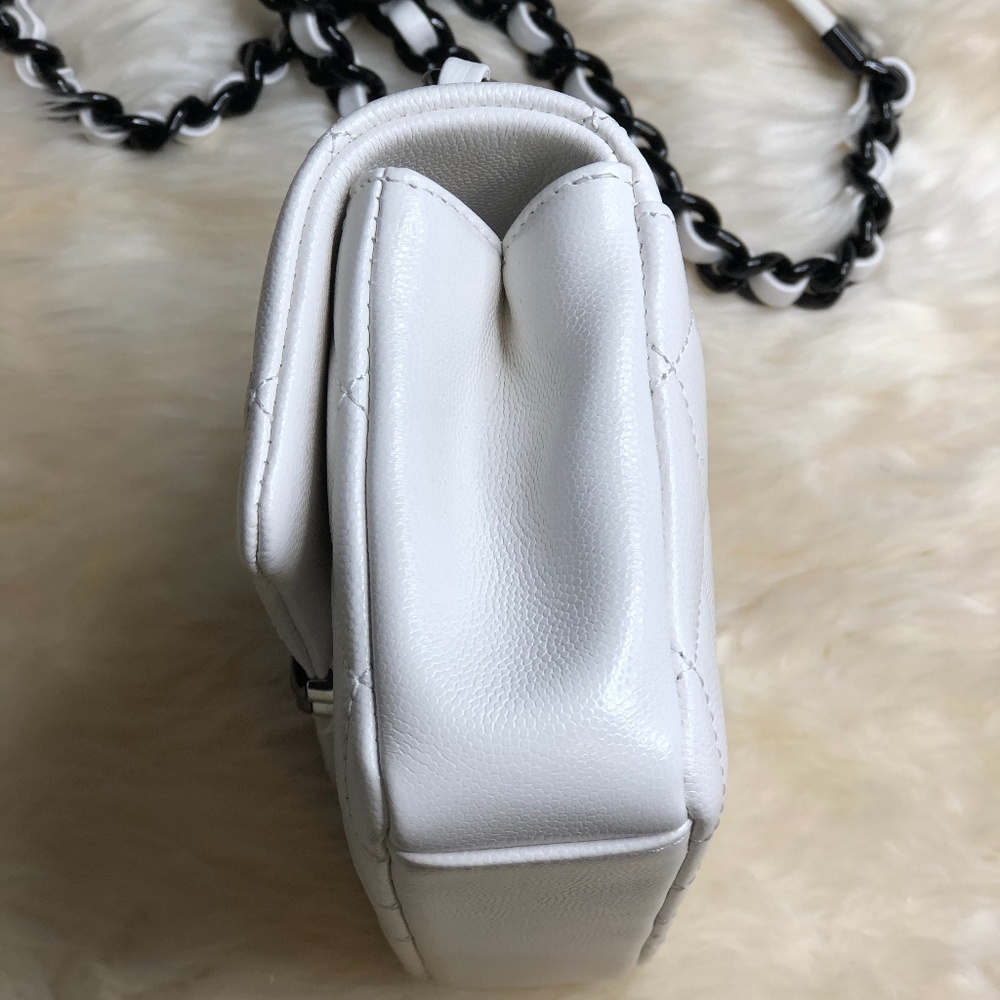 NEW 21C White Caviar Mini Rectangular Chunky Chain - Picture 5 of 8